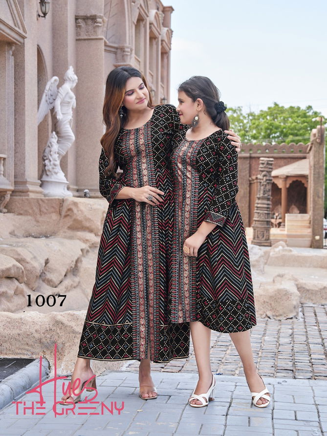 Me And Mom 5 Fancy Designer Wear Wholesale Mother Daughter Kurtis
